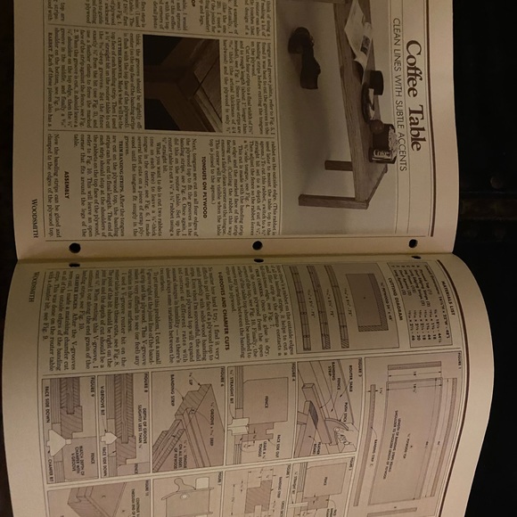 🎉5/$10🎉 Woodsmith magazine number 25 January / February 1983 oak coffee table - Picture 6 of 8